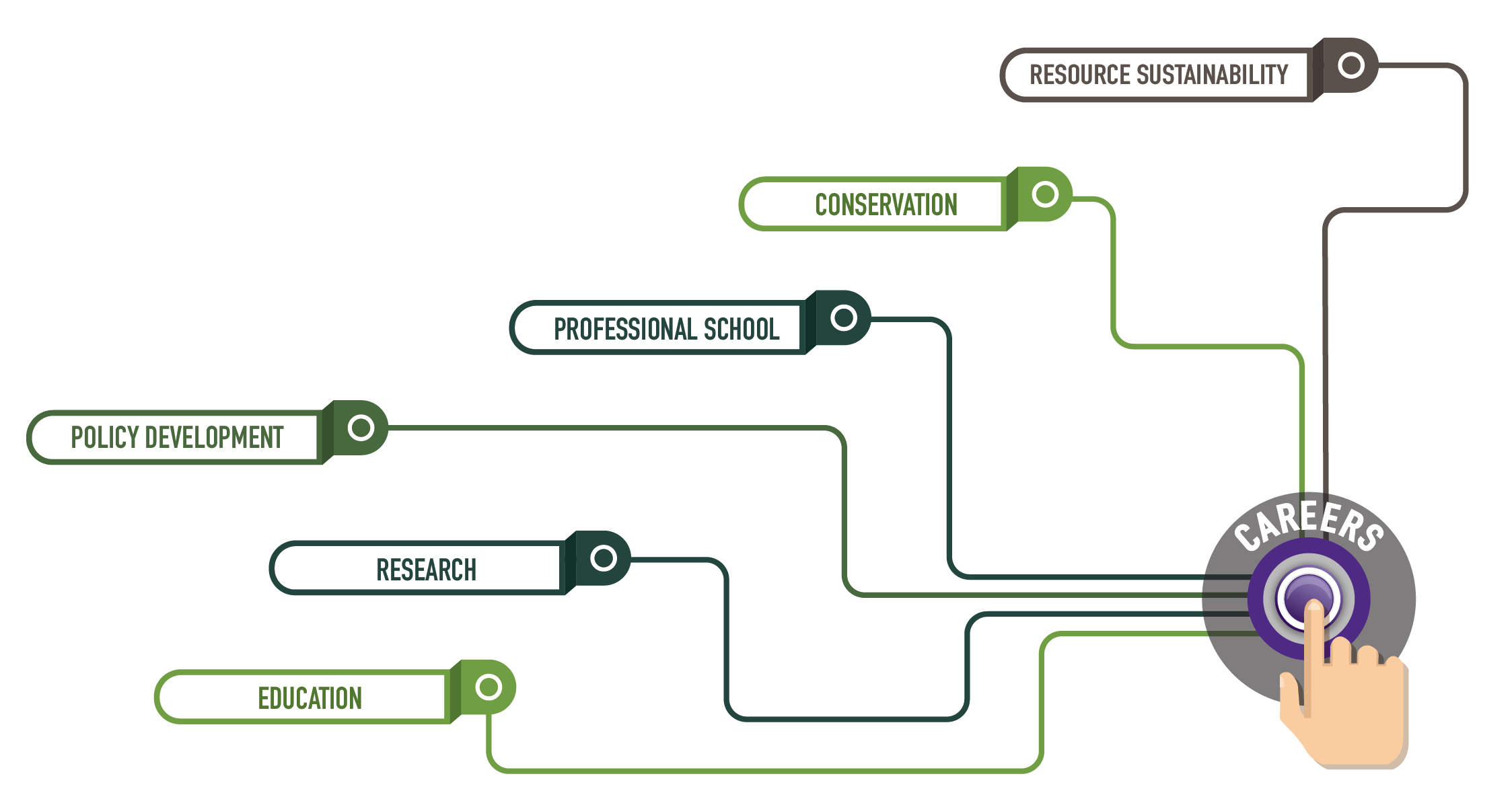 Career Graphic for Environmental Science, Transcript Below